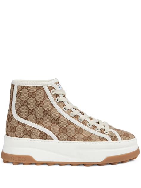 gucci women's gg trainers|women gucci high top sneakers.